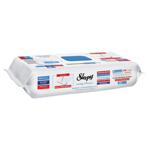 Sleepy Easy Clean – Υγρομάντηλα Δαπέδου (50 τεμ.)