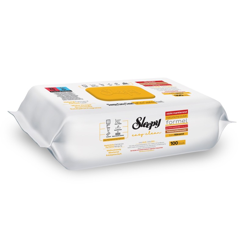 Sleepy Easy Clean – Υγρομάντηλα Καθαρισμού με Σαπούνι & Ευκάλυπτο (100 τεμ.)