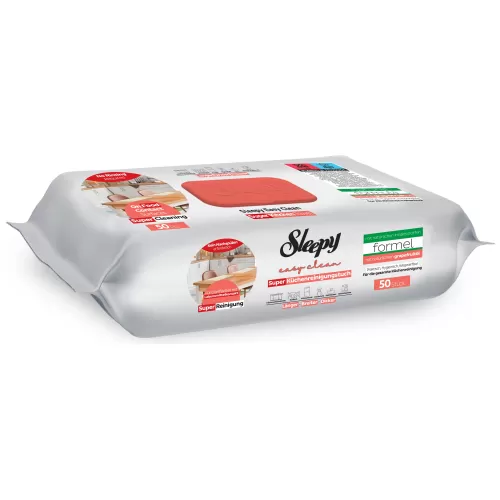 Sleepy Easy Clean Σούπερ Μαντηλάκια Κουζίνας με Φυσικό Έλαιο Γκρέιπφρουτ (50 τεμ.)