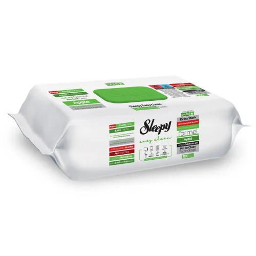 Sleepy Easy Clean Υγρά Μαντηλάκια Καθαρισμού Επιφανειών με Άρωμα Μήλου (100 τεμ.)