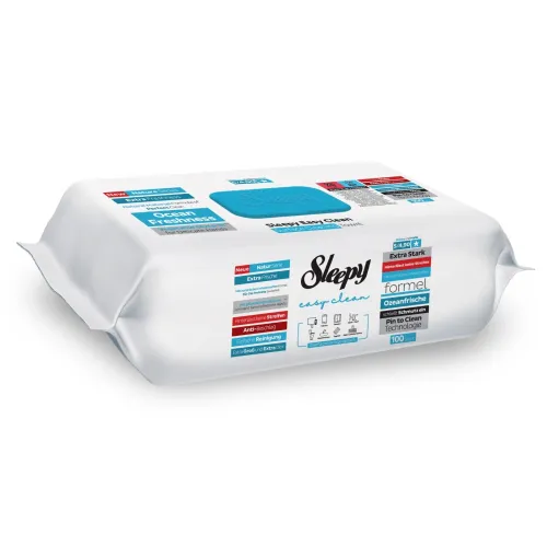Sleepy Easy Clean Υγρά Μαντηλάκια Καθαρισμού Επιφανειών με Άρωμα Ωκεάνιας Φρεσκάδας (100 τεμ.)