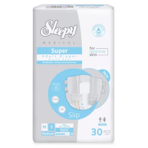 Sleepy Medical Super 1 Πάνες Ενηλίκων Slip Medium (30 τμχ)