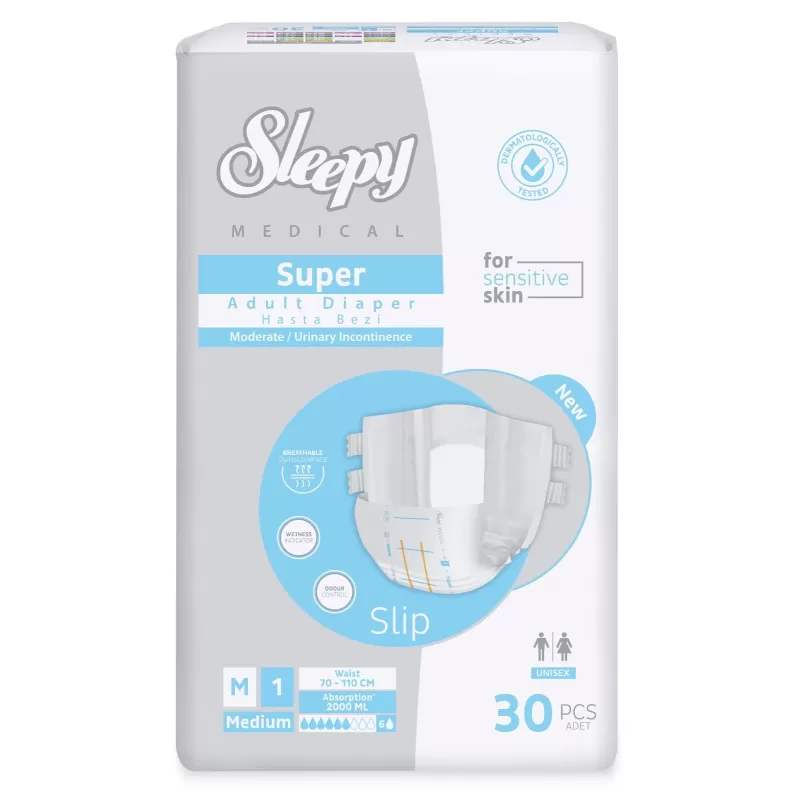 Sleepy Medical Super 1 Πάνες Ενηλίκων Slip Medium (30 τμχ)