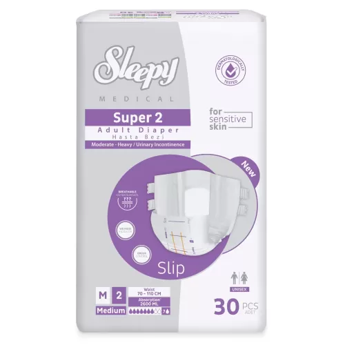 Sleepy Medical Super 2 Πάνες Ενηλίκων Slip Medium (30 τμχ)