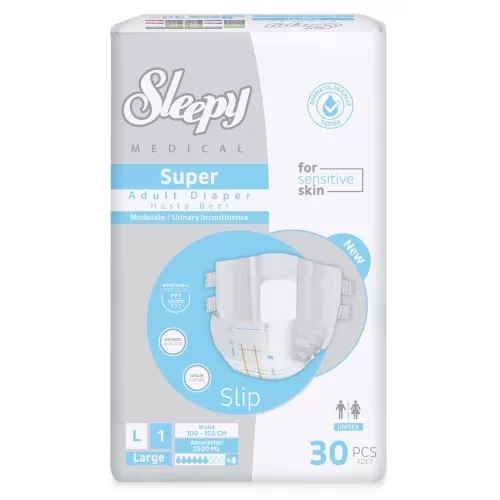 Sleepy Medical Super 1 Πάνες Ενηλίκων Slip Large (30 τμχ)