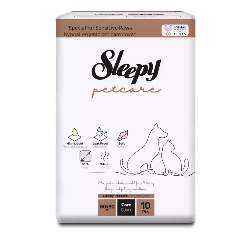 Sleepy Petcare Κάλυμμα Φροντίδας Κατοικιδίων 60x90cm (10 τμχ)