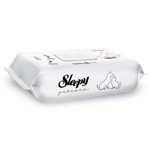 Sleepy Petcare Υγρά Μαντηλάκια Κατοικιδίων (60 τμχ)