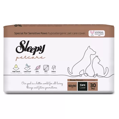 Sleepy Petcare Κάλυμμα Φροντίδας Κατοικιδίων 60x90cm (30 τμχ)