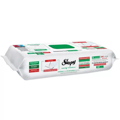 Sleepy Easy Clean – Υγρομάντηλα Δαπέδου Mopa (50 τεμ.)