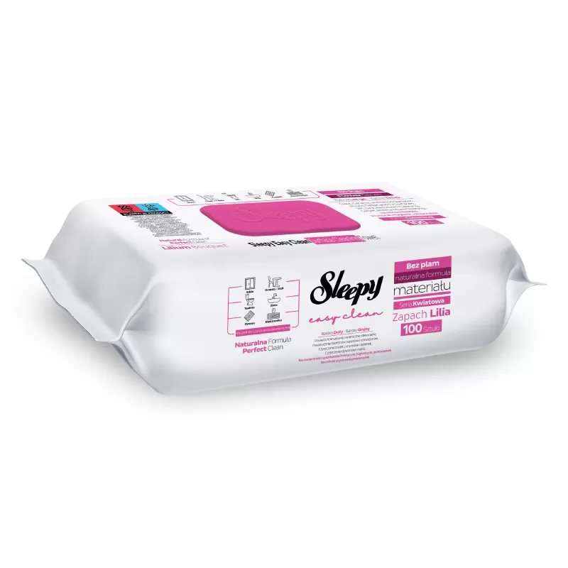 Sleepy Easy Clean – Υγρομάντηλα Καθαρισμού Κρίνος (100 τεμ.)