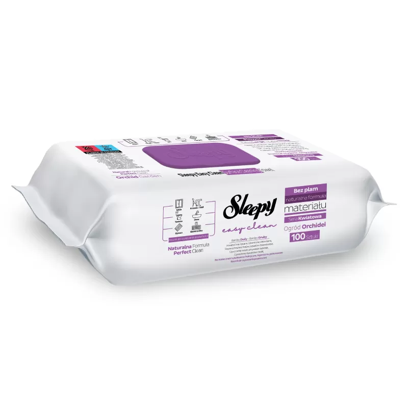 Sleepy Easy Clean – Υγρομάντηλα Καθαρισμού Ορχιδέα (100 τεμ.)